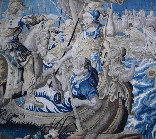 French 17th century Tapestry - Alexander the Great, The Crossing of the Granicus - 