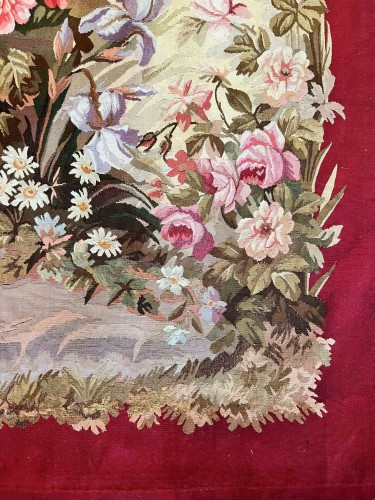 19th century - Pair of 19th Century Aubusson Tapestry Portieres