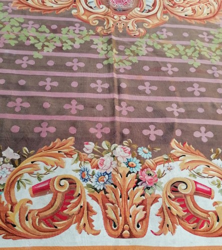 Napoleon III Carpet From The Aubusson Factory, Circa 1840 - 
