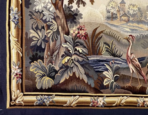 Verdure - French Aubusson Manufactury Tapestry 19th Century  - 