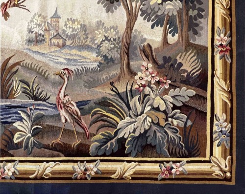 19th century - Verdure - French Aubusson Manufactury Tapestry 19th Century 