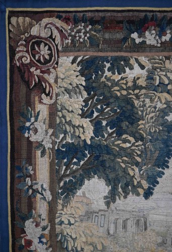 Pastoral Gallant Scene – Aubusson Tapestry, 18th Century - 