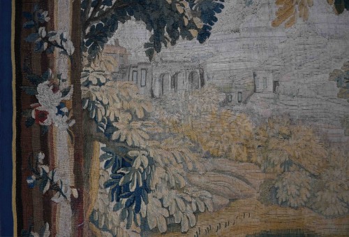  - Pastoral Gallant Scene – Aubusson Tapestry, 18th Century