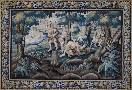Rest after the Harvest – Aubusson Tapestry, 17th Century