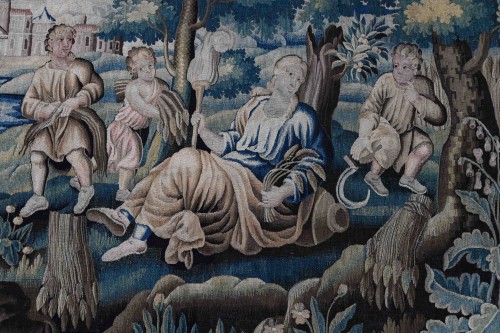 Rest after the Harvest – Aubusson Tapestry, 17th Century - Tapestry & Carpet Style 