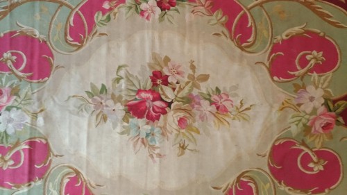 Napoleon III Carpet - Aubusson Manufacture 19th Century - Tapestry & Carpet Style Napoléon III