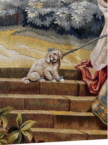 Bascoulergue - Charmante Tapisserie de la Manufacture d'Aubusson XIXe.siècle - Galerie Lissier