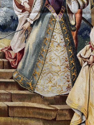  - Bascoulergue - Charmante Tapisserie de la Manufacture d'Aubusson XIXe.siècle