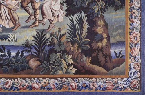 19th century - pastoral scene - Aubusson Manufacture Tapestry, 19th century