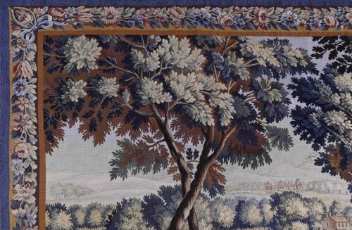 Antiquités - pastoral scene - Aubusson Manufacture Tapestry, 19th century