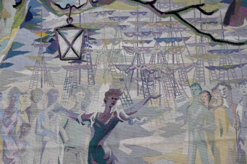 Modern Tapestry Signed Pa Ekman Monogrammed Maison Hamot In Aubusson - Tapestry & Carpet Style 50
