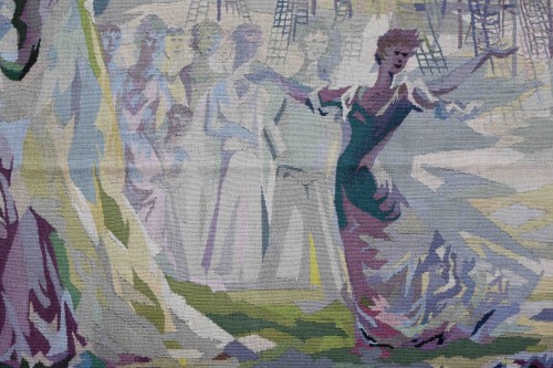 Modern Tapestry Signed Pa Ekman Monogrammed Maison Hamot In Aubusson - 