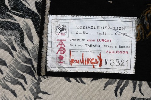 Antiquités - Jean Lurçat, Tapisserie Aubusson Atelier TABARD - Zodiaque USA 