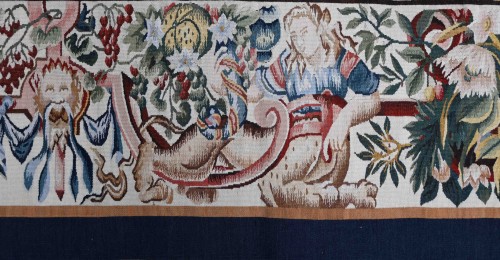 L’enlèvement d’Hélène par Pâris - Tapisserie d'Aubusson fin XIXe siècle  - Galerie Lissier