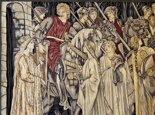  - La Quête du Saint Graal, Tapisserie d'Aubusson du XIXe siècle 