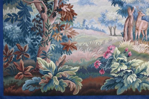 Tapisserie Verdure Aubusson - Couple cervidés dans un sous bois - Tapisserie & Tapis Style 