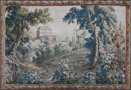 French Grennery Tapestry by Aubusson Manufactury 18th century