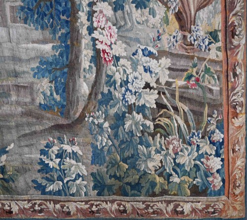 XVIIIe siècle - Tapisserie Verdure Manufacture d'Aubusson XVIIIe siècle
