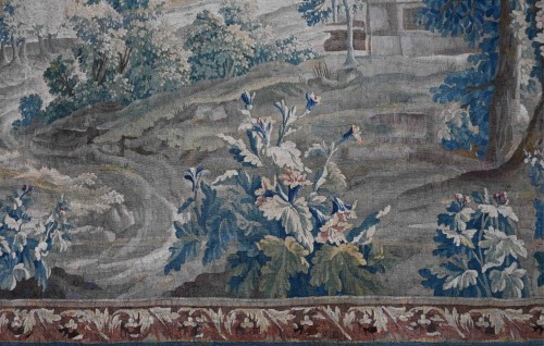 Tapisserie Verdure Manufacture d'Aubusson XVIIIe siècle - 