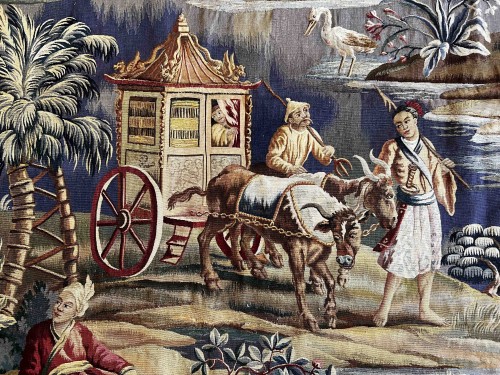 19th century - Aubusson tapestry &quot;Chinoiserie&quot; Circa 1860