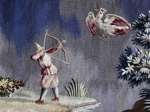 Aubusson tapestry &quot;Chinoiserie&quot; Circa 1860 - 