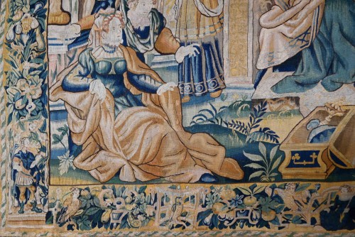  - Flemish tapestry, 17th century - The Refusal of Vashti and the Ascension of