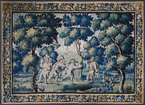 children’s games - Flemish Tapestry bu Audenarde Manufacture 17th century 