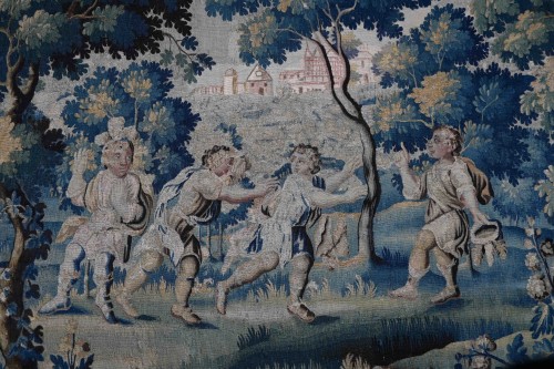 Antiquités - children’s games - Flemish Tapestry bu Audenarde Manufacture 17th century 