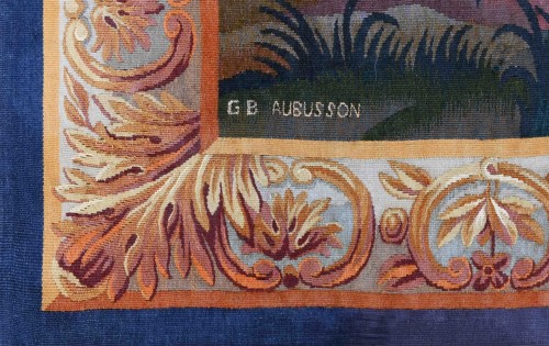 Aubusson Tapestry - Hunting Scene Under Louis XV - 