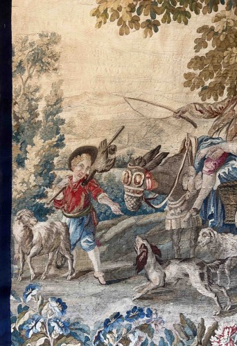18th century - Tapestry depicting a pastoral scene, Royal Aubusson Manufactory, 18th centu
