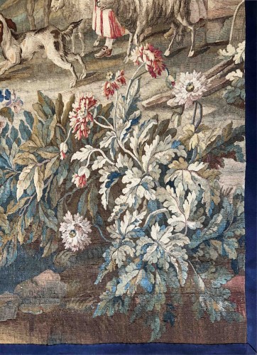 Tapestry depicting a pastoral scene, Royal Aubusson Manufactory, 18th centu - 