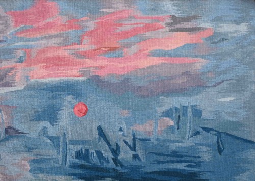 Tapestry & Carpet  - Aubusson tapestry, Robert Four workshop - Claude Monet 72 "Impression, Sunr