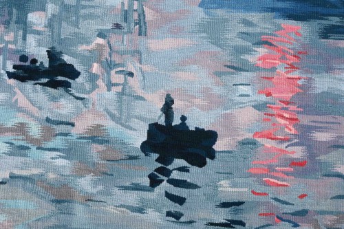 Aubusson tapestry, Robert Four workshop - Claude Monet 72 "Impression, Sunr - 