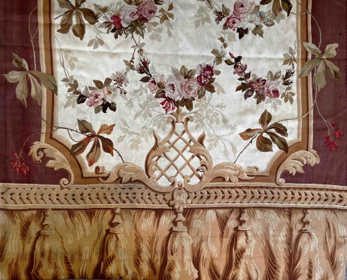 Pair of Aubusson Tapestry Door Curtains - 