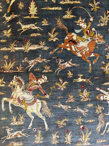 Ghoum Carpet in Silk circa 1980 - Tapestry & Carpet Style 