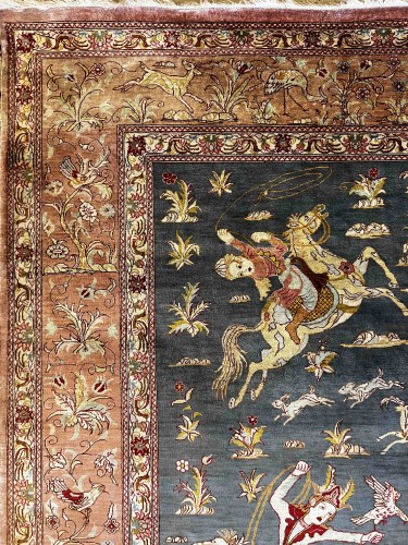 Tapestry & Carpet  - Ghoum Carpet in Silk circa 1980