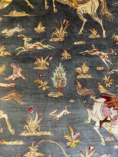 Ghoum Carpet in Silk circa 1980 - 