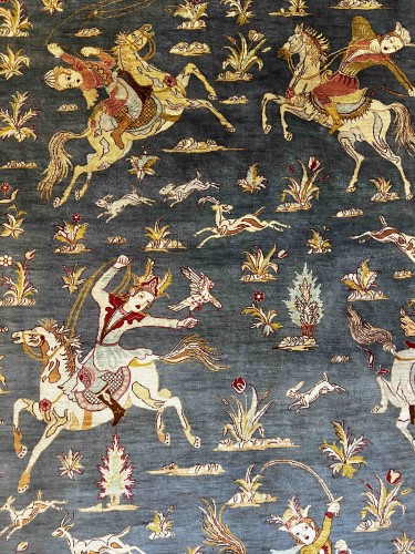 Ghoum Carpet in Silk circa 1980 - 