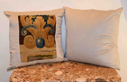  - Pair of 17th Century Flemish Tapestry Cushions