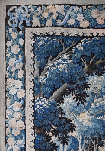 Verdure with Owl - Tapestry, Flemish Manufactory, 17th Century - 
