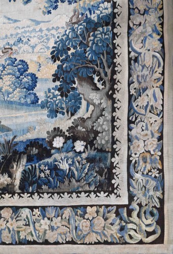 Verdure with Owl - Tapestry, Flemish Manufactory, 17th Century - 