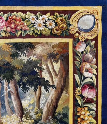 Antiquités - Aubusson tapestry, 19th century - The Carp of Fontainebleau