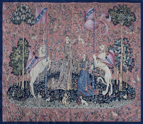 Tapisserie d’Aubusson, atelier Pierre Legoueix - Le Goût, d’après La Dame à la licorne