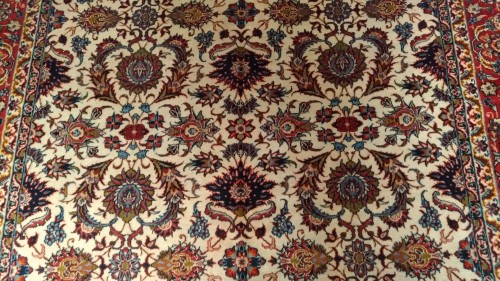 Antiquités - Persian carpet from Isfahan (Iran), 19th century