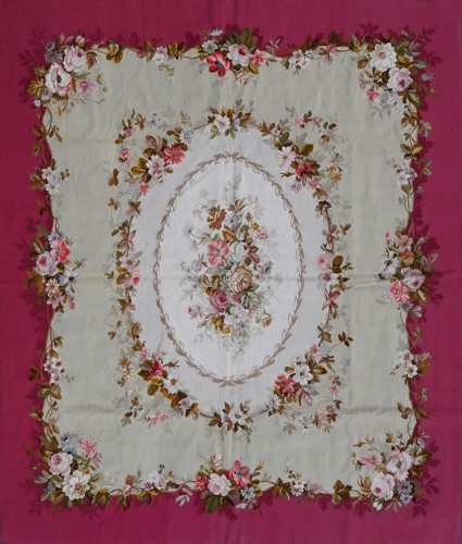 Napoleon III carpet from the Aubusson Manufacture 19th century