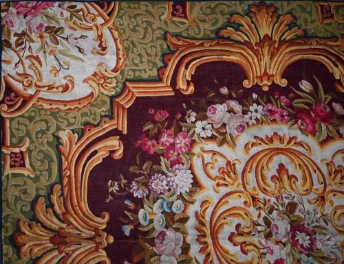 Napoleon III rug from the Aubusson Manufactory, 19th century - Tapestry & Carpet Style Napoléon III