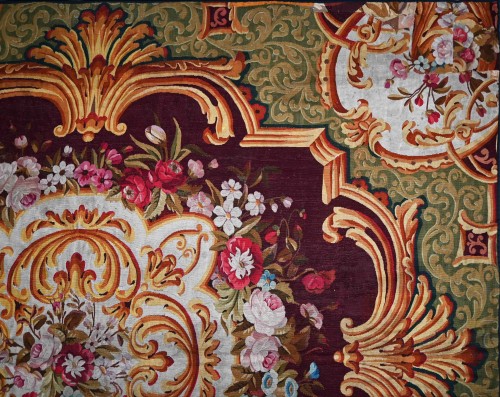 Napoleon III rug from the Aubusson Manufactory, 19th century - 