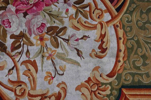 19th century - Napoleon III rug from the Aubusson Manufactory, 19th century