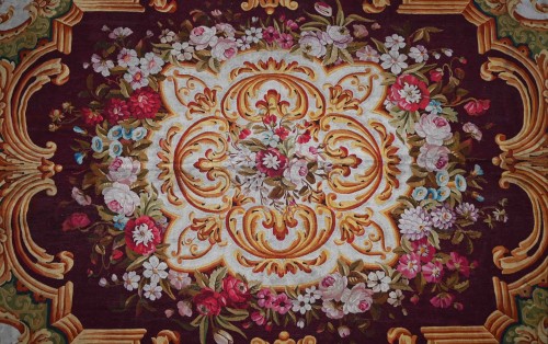 Napoléon III - Napoleon III rug from the Aubusson Manufactory, 19th century