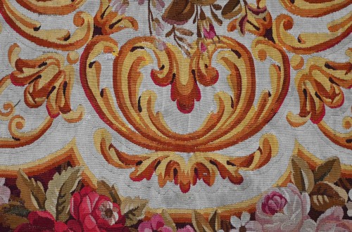 Antiquités - Napoleon III rug from the Aubusson Manufactory, 19th century